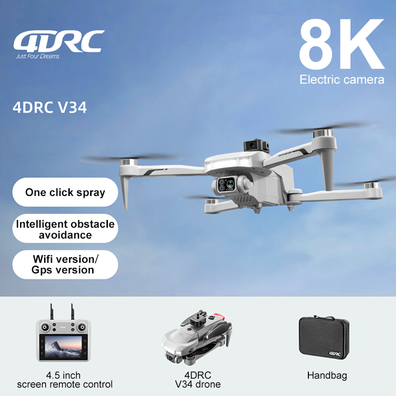 Kids Outdoor Toy Storage - 2025 New V34 Drone 8K Camera