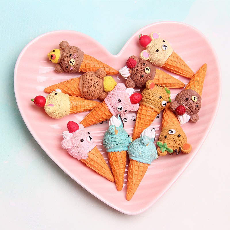 Kids Outdoor Kitchen Accessories - Rilakkuma Ice Cream Action Figures Kawaii