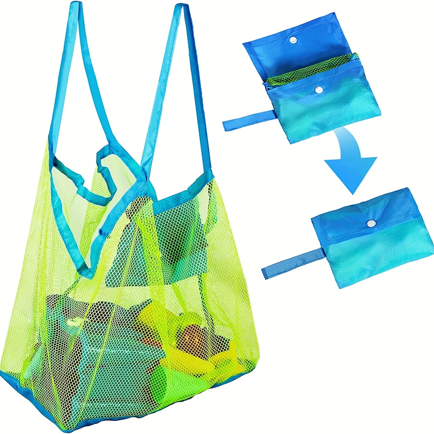 Kids Outdoor Water Play - Youngsters' Large Mesh Beach Toy Bag