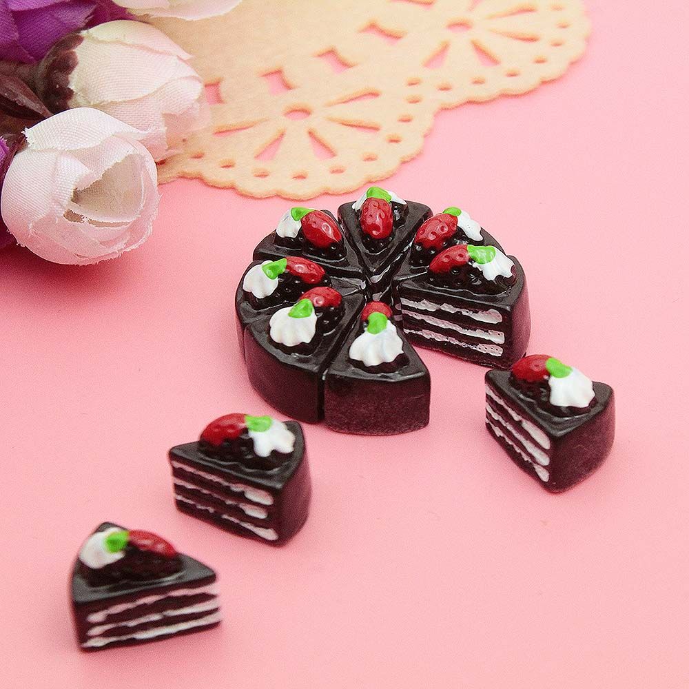 Kids Outdoor Kitchen Accessories - Dollhouse Accessories Ornament Craft Cake Miniature