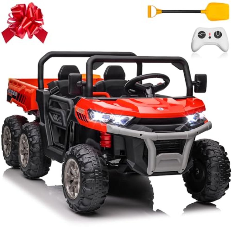 Kids Outdoor Dump Truck - Outdoor electric UTV ride-on dump truck