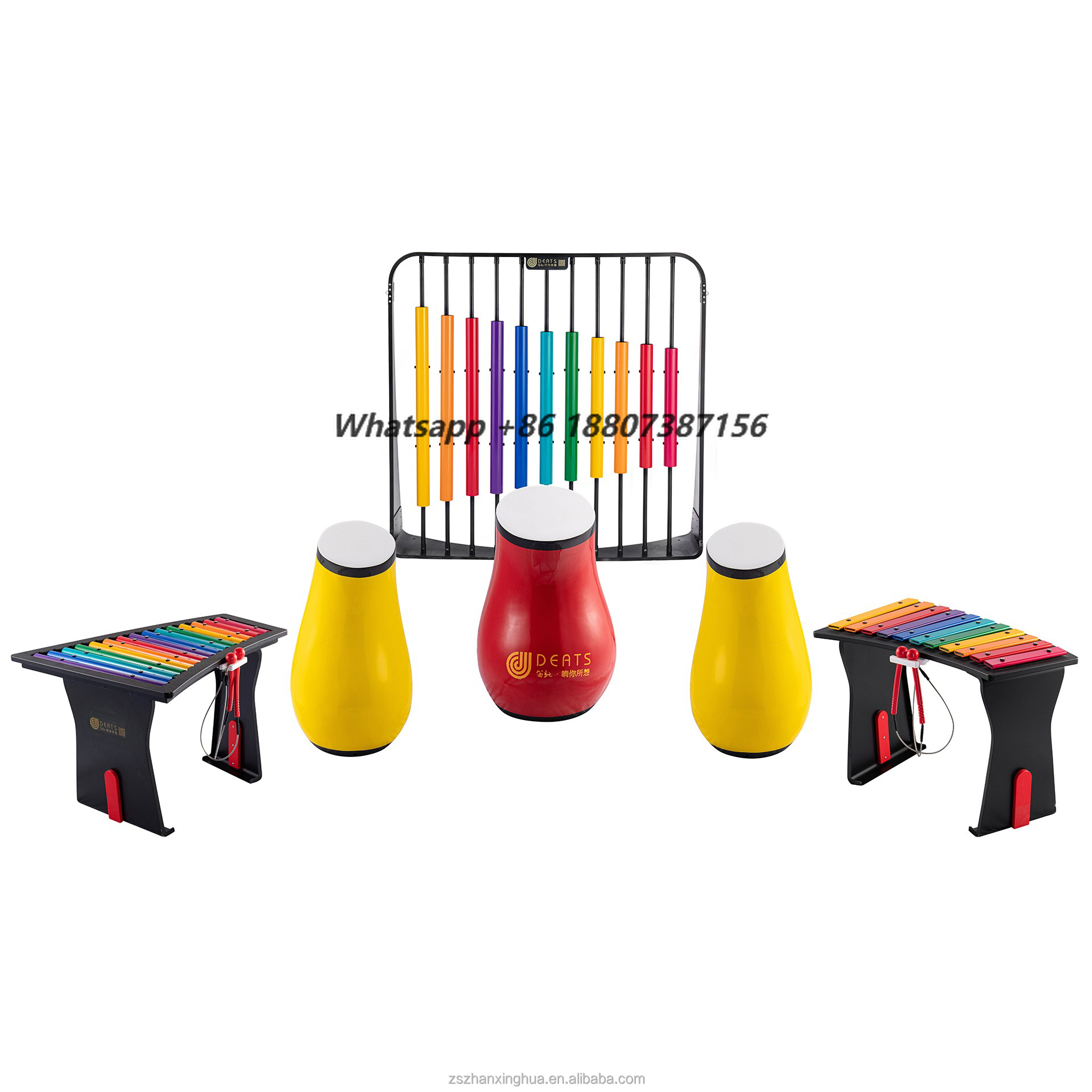 Kids Outdoor Xylophone - Moetry Aluminium Alloy Outdoor Musical Instrument