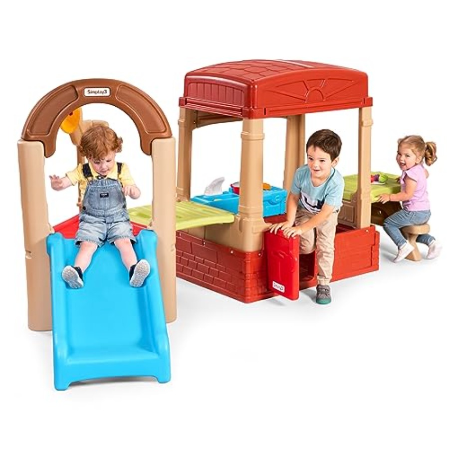 Kids Outdoor Playhouse - Backyard picnic playhouse for kids: plastic
