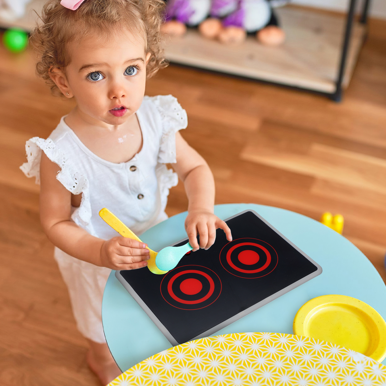 Kids Outdoor Kitchen Accessories - Kids Play Kitchen Appliance Realistic Induction