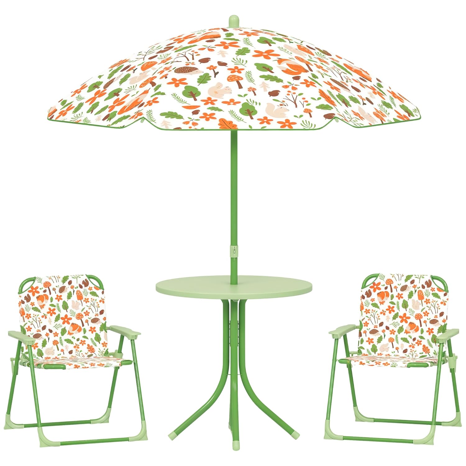 Kids Outdoor Umbrella For Table - Kids Picnic Table Chair Set Foldable