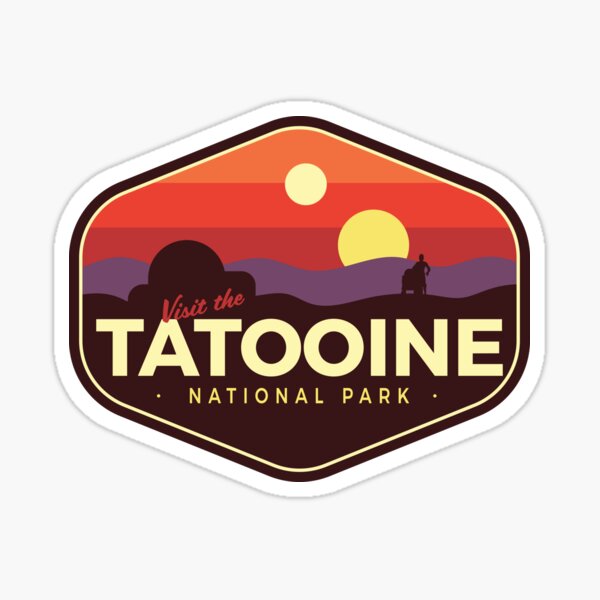 Kids Outdoor Water Park - Tatooine National Park 5PCS Stickers for