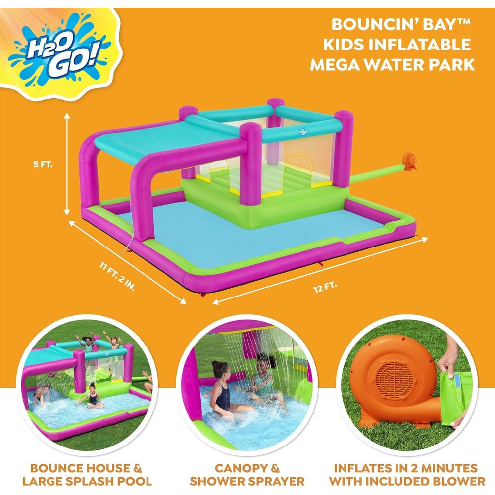 Bouncin' Bay Kids Iatable Mega – обзор и цена Kids Outdoor Water Play