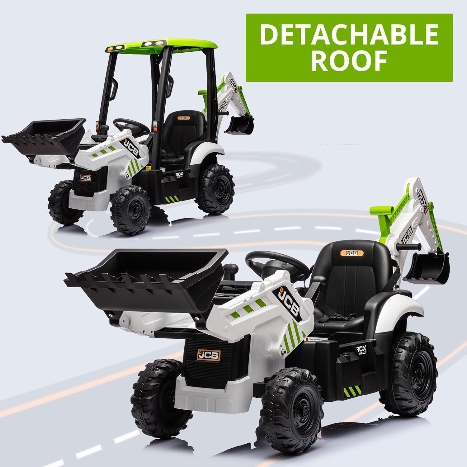 12V JCB Electric Backhoe Loade – обзор и цена Ride On Toy Car