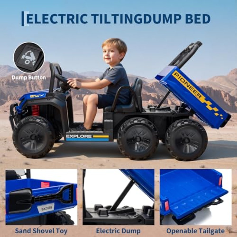 Outdoor 24V electric ride-on d – обзор и цена Kids Outdoor Dump Truck