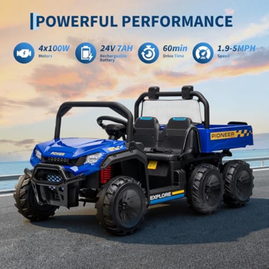 Outdoor 24V electric ride-on d – обзор и цена Kids Outdoor Dump Truck