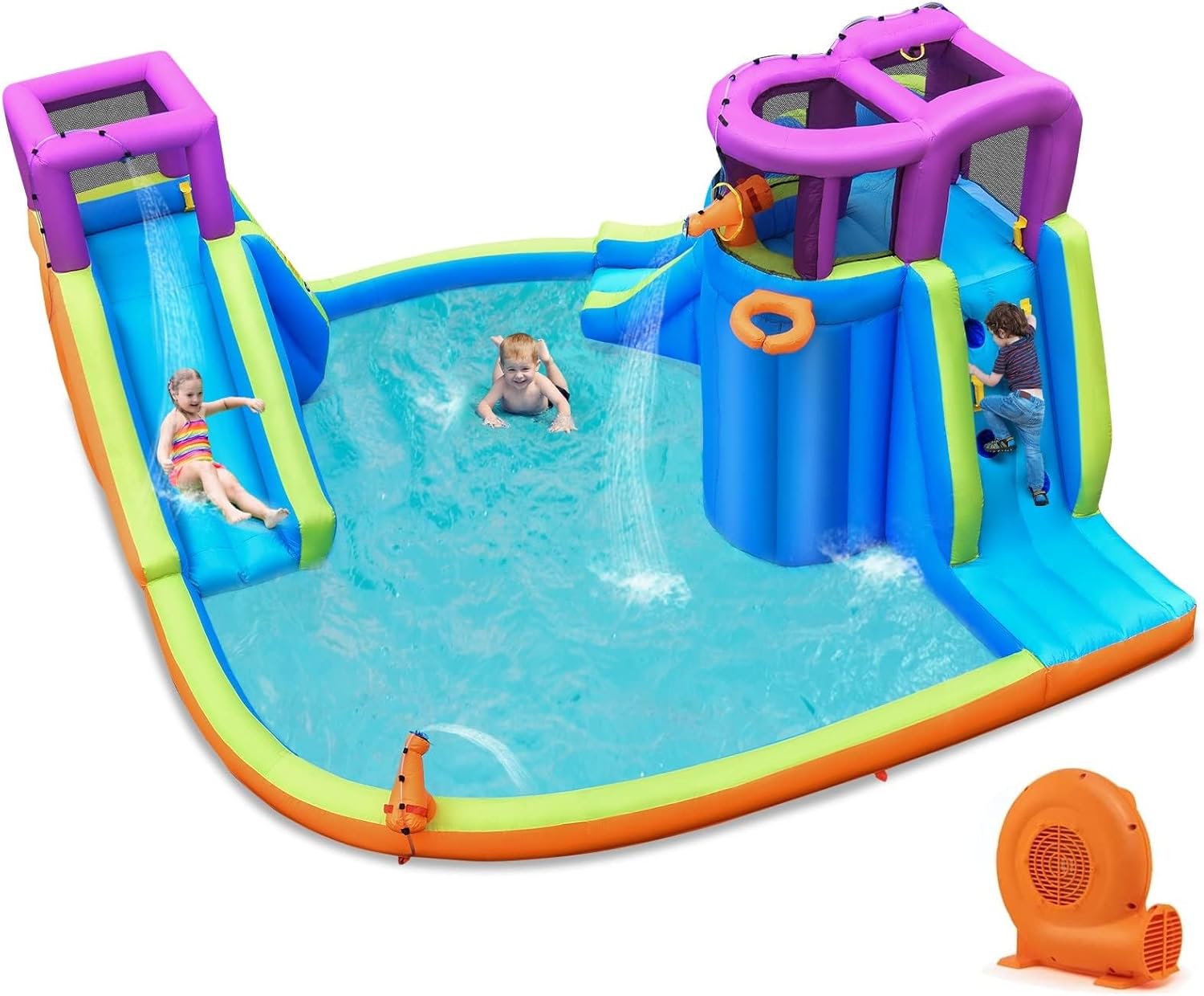 Inflatable Water Slide Park 75 – обзор и цена Kids Outdoor Water Park