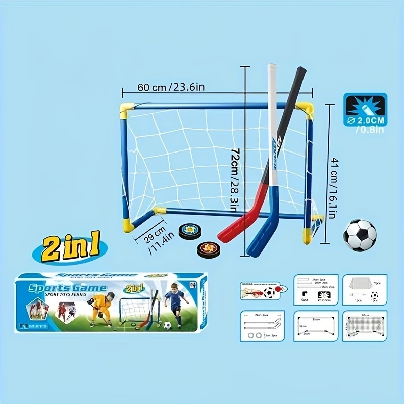 2 in 1 Kids Hockey & Soccer Go – обзор и цена Kids Outdoor Hockey Set