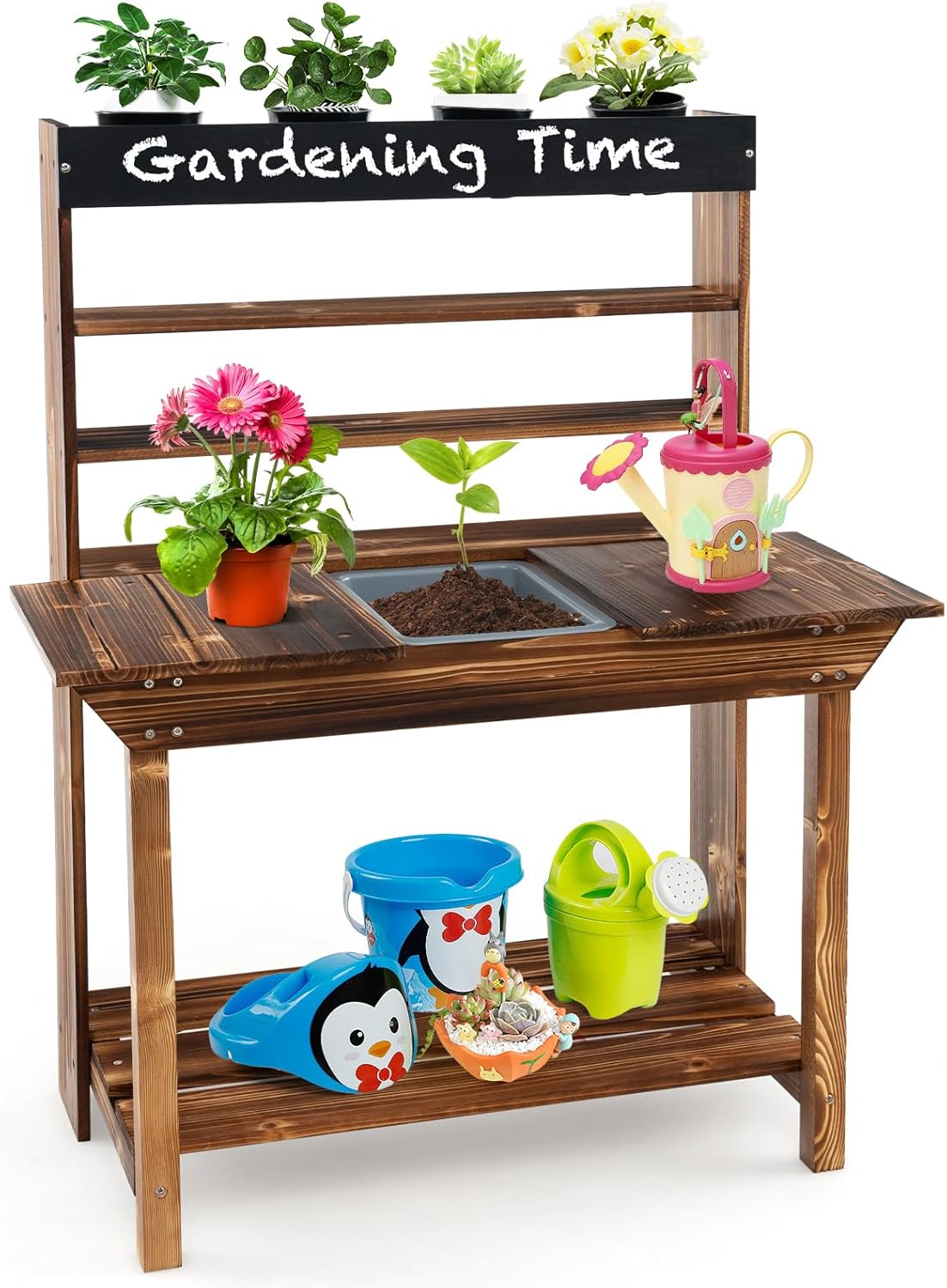 Mud Kitchen, Fir Wood Kids Pot – обзор и цена Kids Outdoor Sink