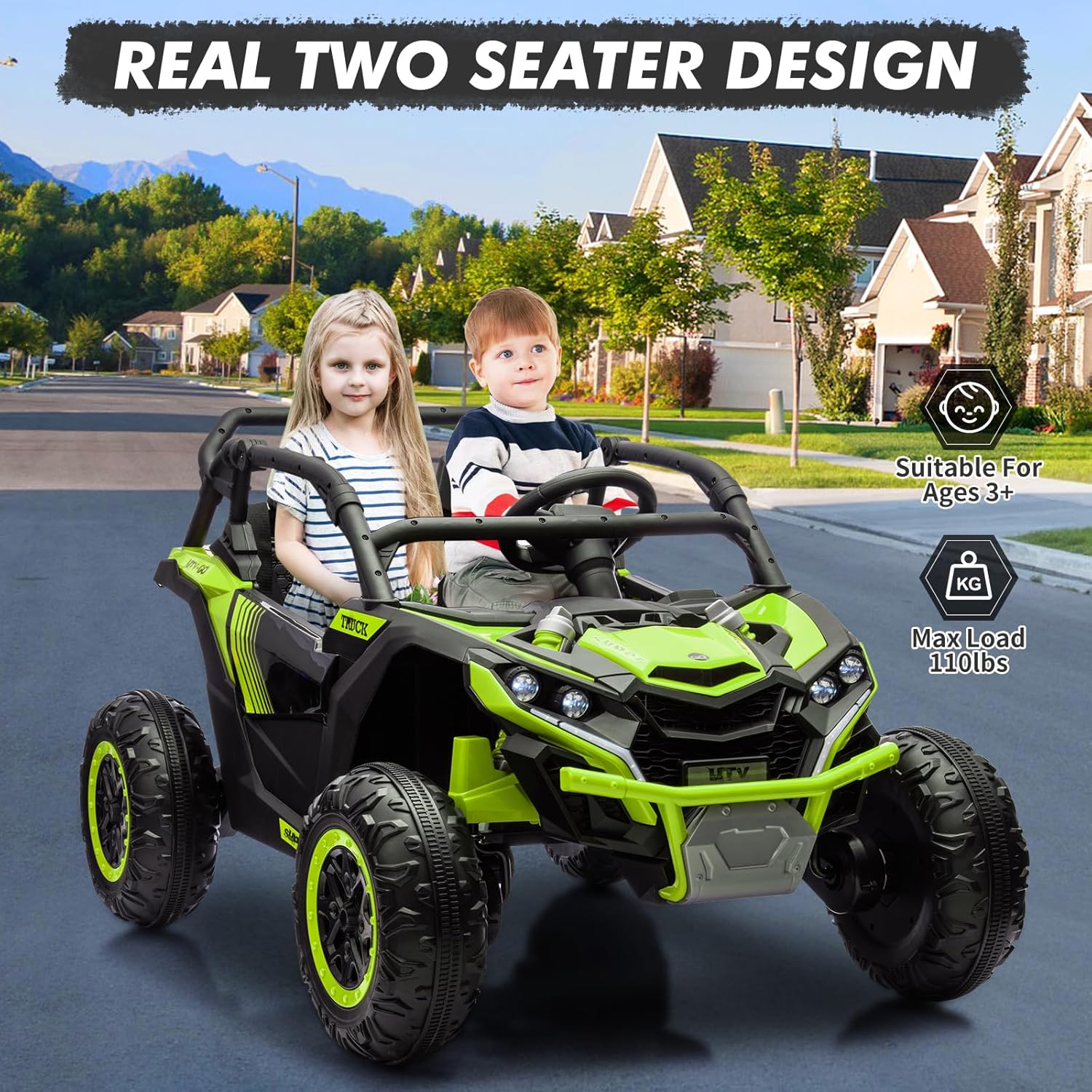 24V 2-Seater Ride-on UTV Kids  – обзор и цена Ride On Toy Car
