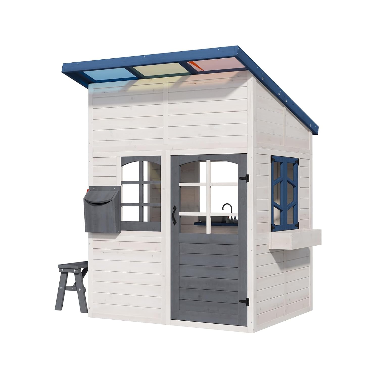 Wooden Kids Outdoor Playhouse  – обзор и цена Kids Outdoor Playhouse