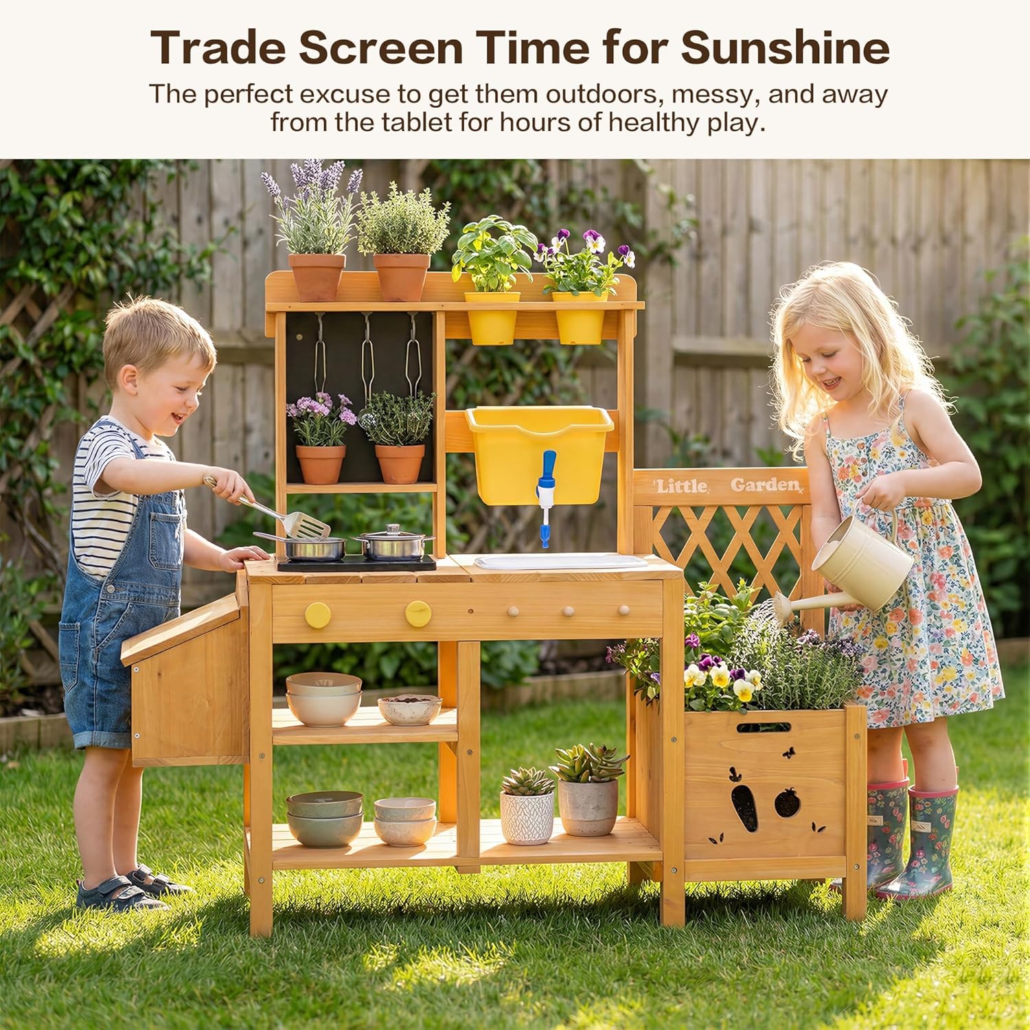 Wooden Mud Kitchen for Kids, O – обзор и цена Kids Outdoor Sink