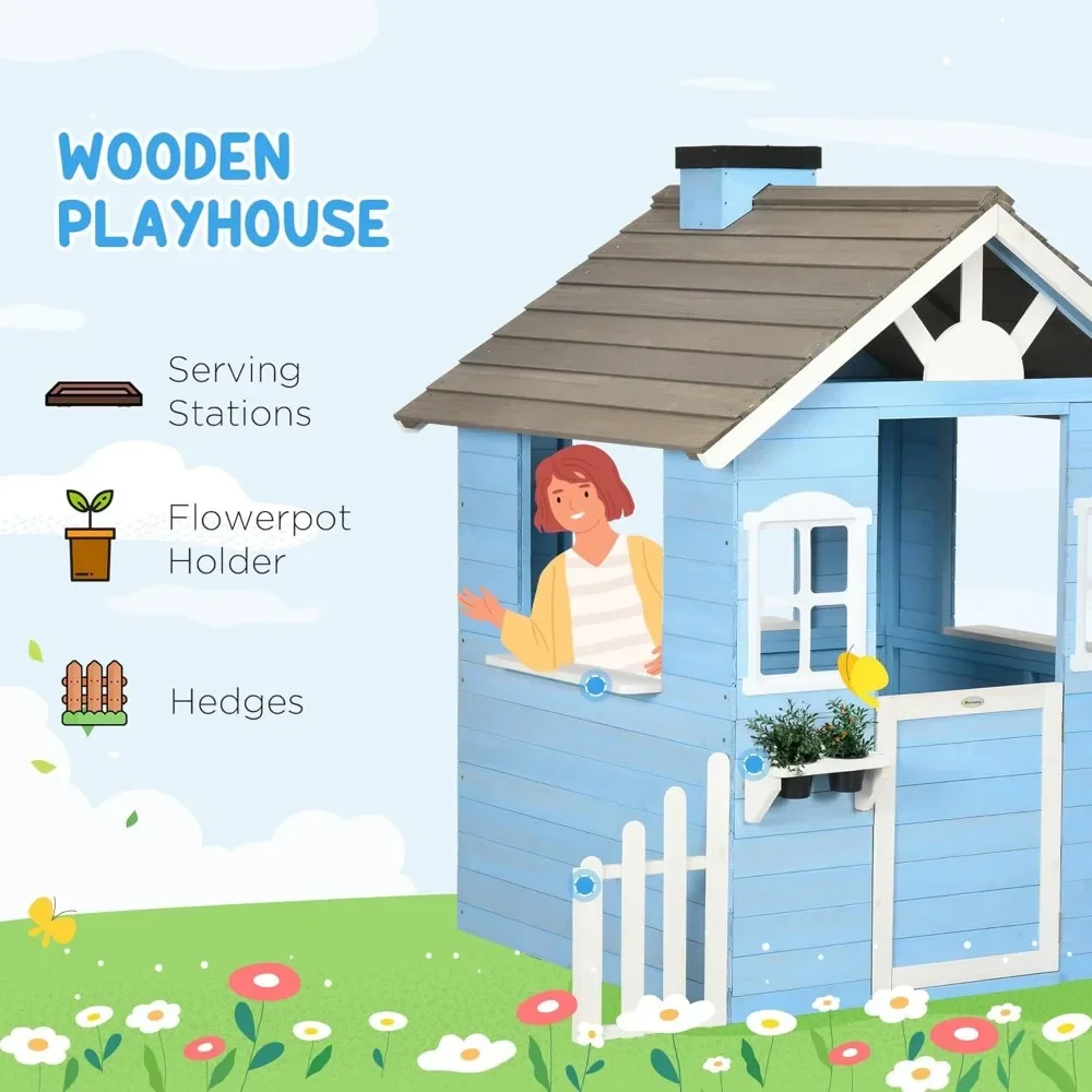 Playhouse For Kids Outdoor Cou – обзор и цена Kids Outdoor Playhouse