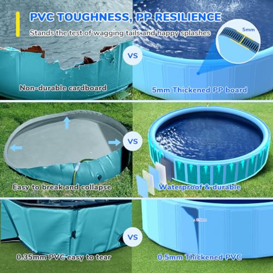 87'' Foldable Dog Pool Sprinkl – обзор и цена Sprinkler Splash Pad