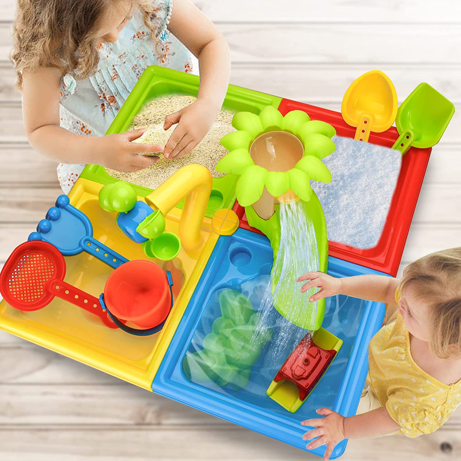 Beach Table Sand Play Toys Chi – обзор и цена Kids Outdoor Water Play