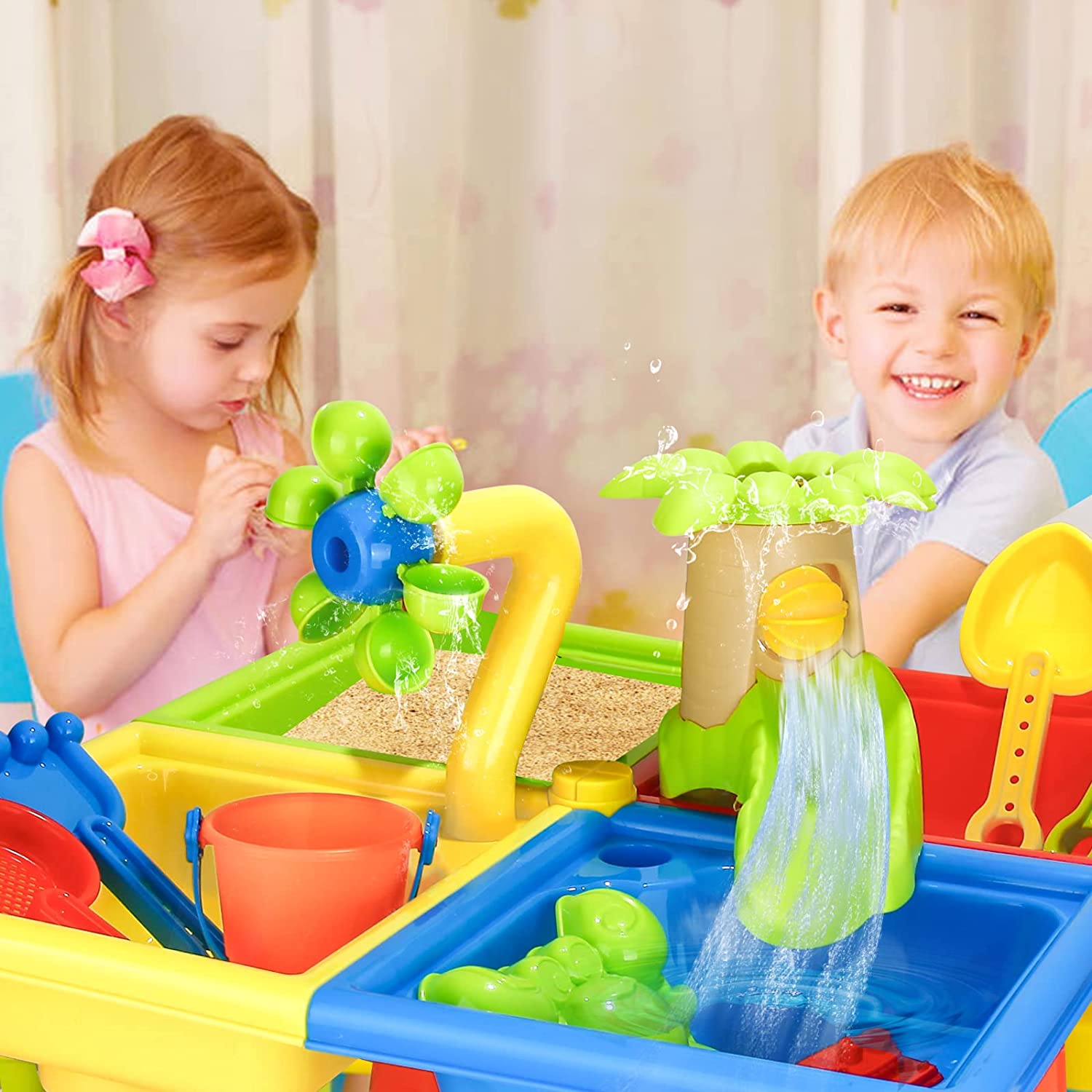 Beach Table Sand Play Toys Chi – обзор и цена Kids Outdoor Water Play
