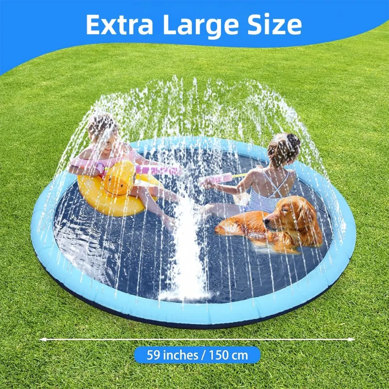 150cm Thickened Anti-Slip Pet  – обзор и цена Sprinkler Splash Pad