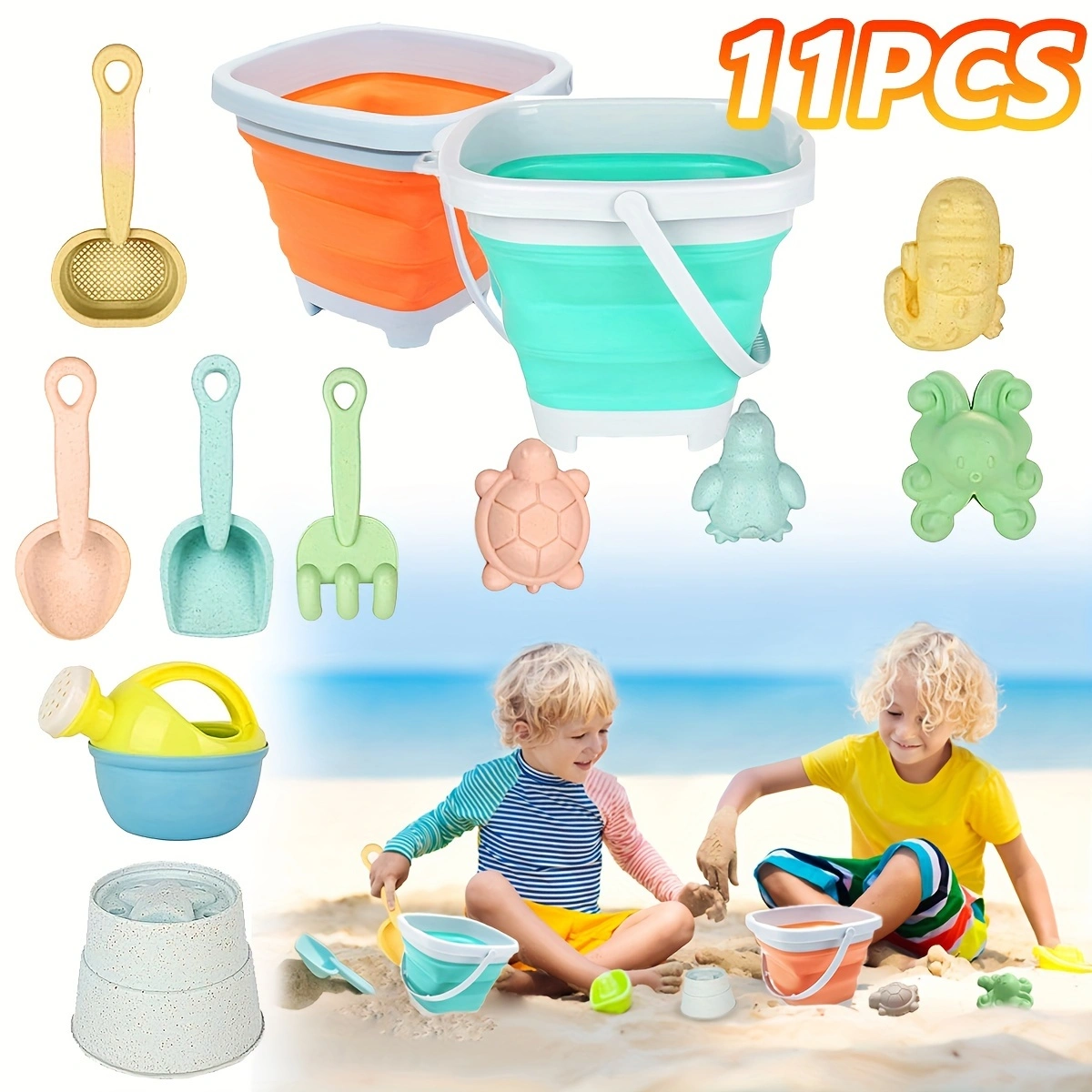 11Pcs Beach Toys Set Gift Pack – обзор и цена Kids Outdoor Water Play