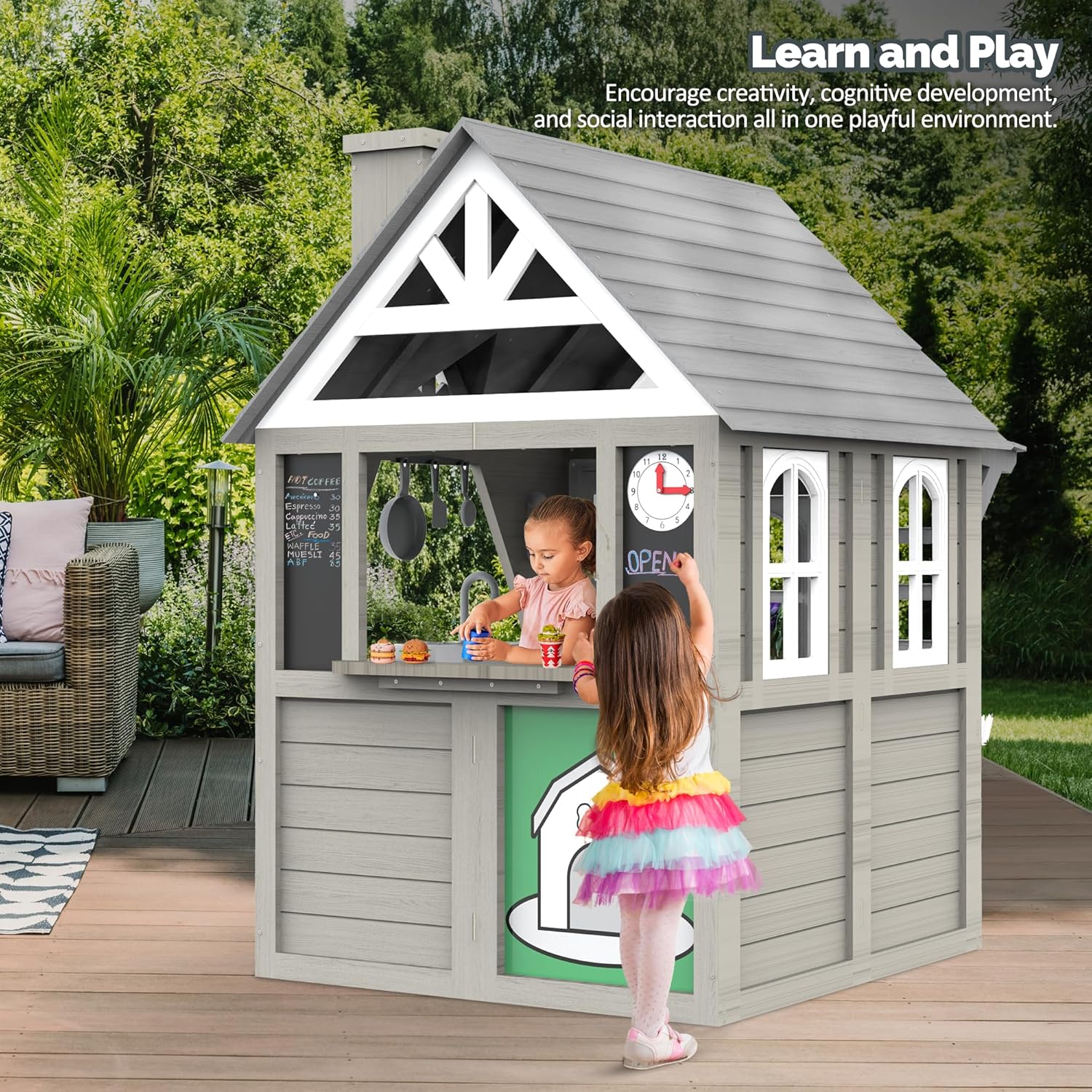 Outdoor Kids Playhouse, All Fi – обзор и цена Kids Outdoor Sink