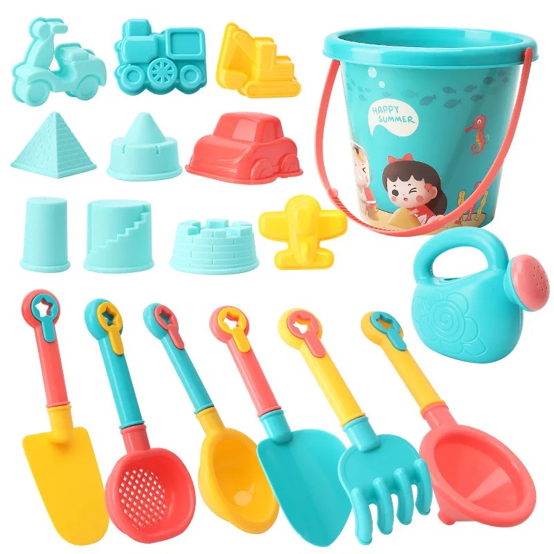 18PCS Beach Toy Set Bucket Sea – обзор и цена Kids Outdoor Water Play