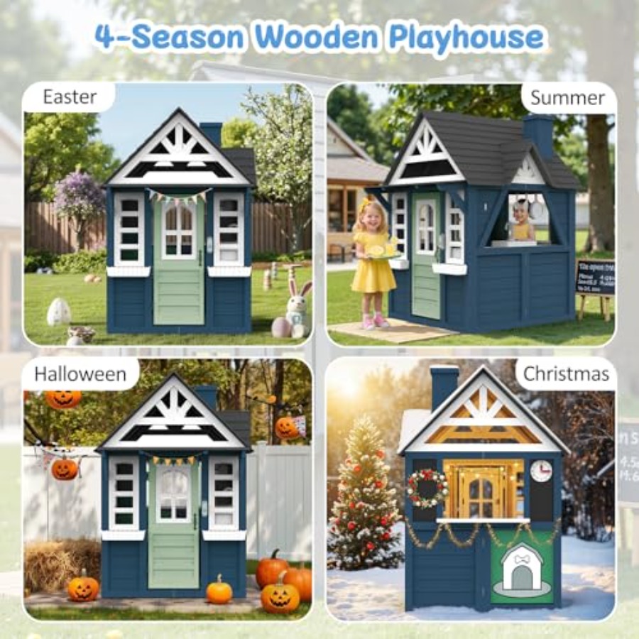 Outdoor kids playhouse: wooden – обзор и цена Kids Outdoor Sink