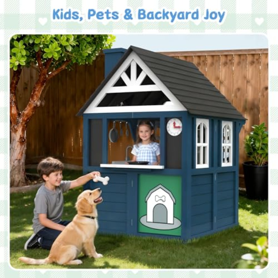 Outdoor kids playhouse: wooden – обзор и цена Kids Outdoor Sink