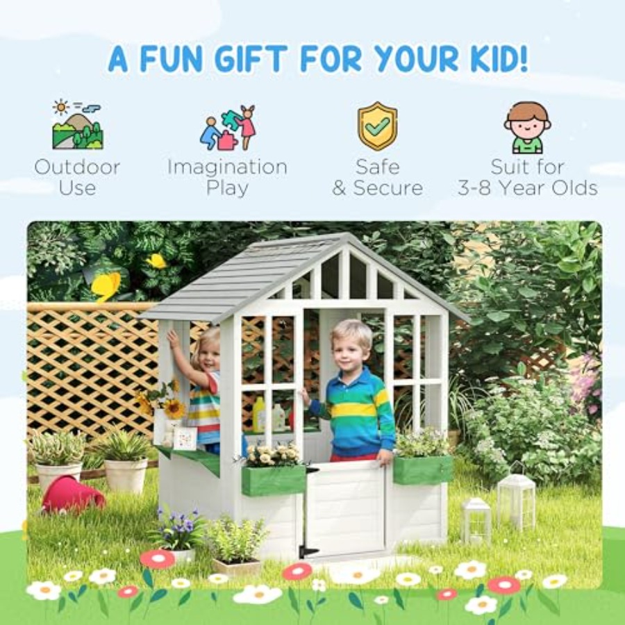 Outdoor playhouse for backyard – обзор и цена Kids Outdoor Playhouse