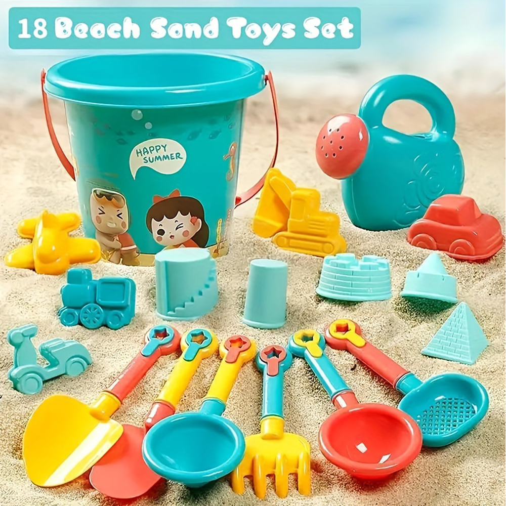 18PCS Beach Sand Toy Set, Dura – обзор и цена Kids Outdoor Water Play