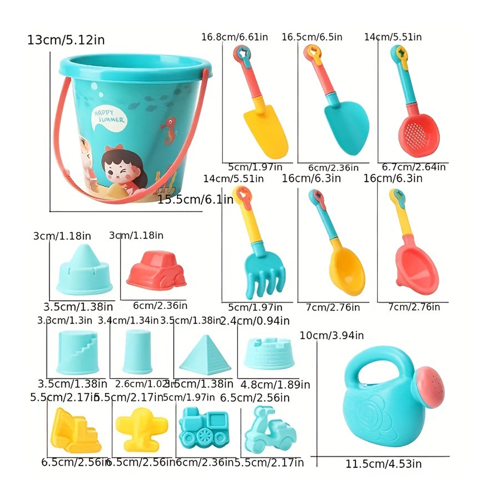 18PCS Beach Sand Toy Set, Dura – обзор и цена Kids Outdoor Water Play