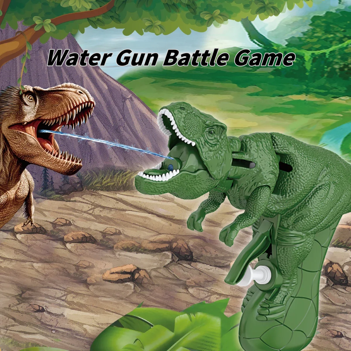 Dinosaur Water Gun Toy Mouth O – обзор и цена Kids Outdoor Water Park