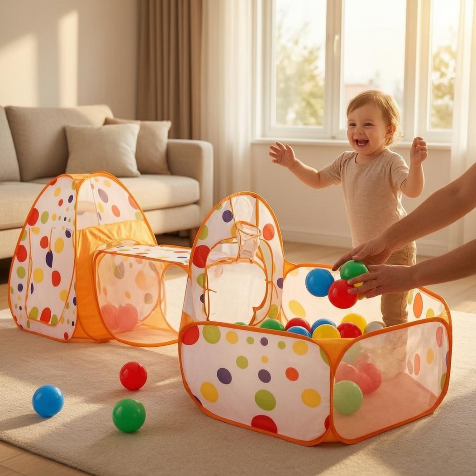 3 Pieces 3 in 1 Play Tent Set  – обзор и цена Kids Outdoor Playhouse