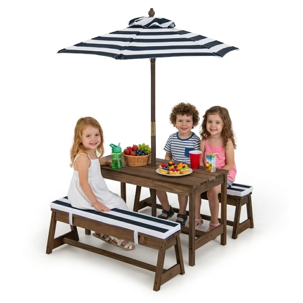 Height Adjustable Wooden Kids  – обзор и цена Kids Outdoor Umbrella For Table