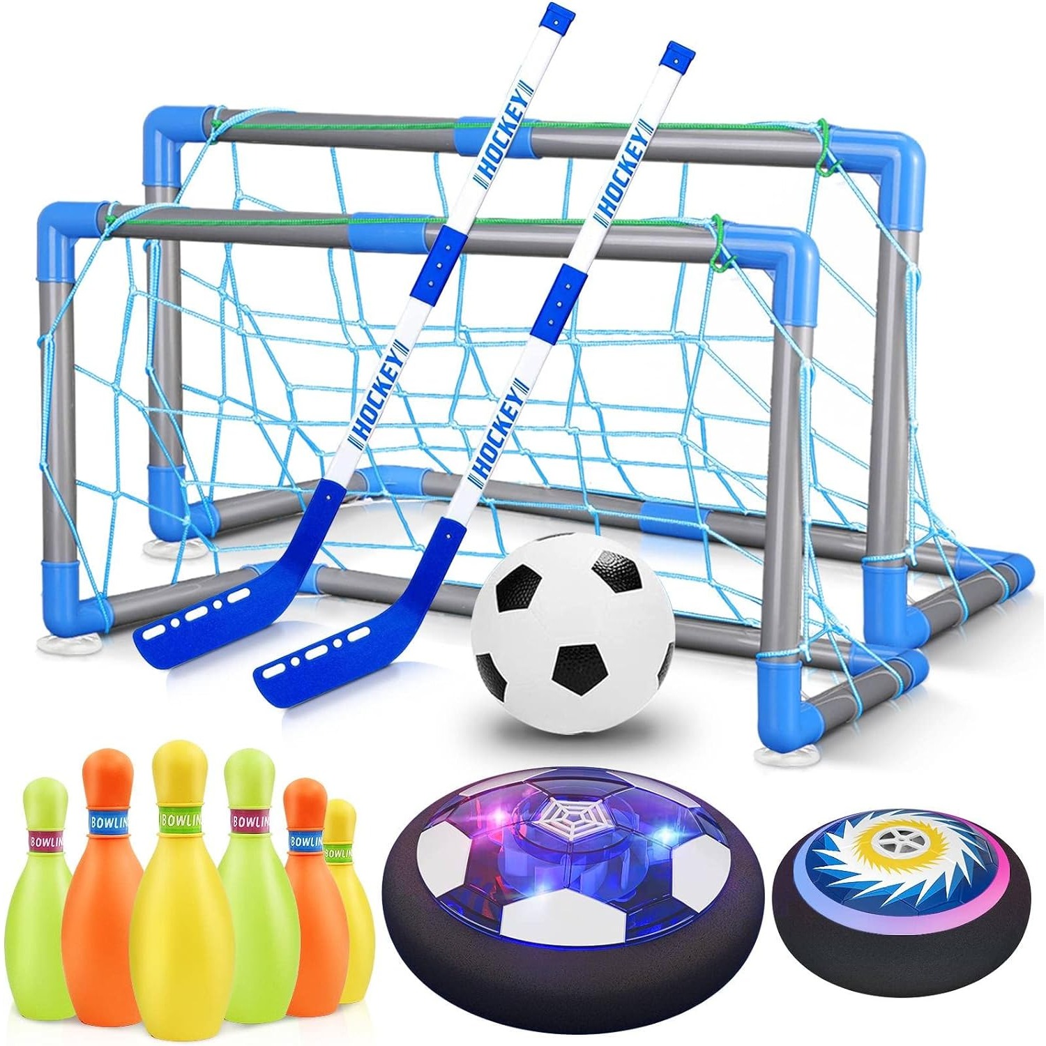 3-in-1 Hover Soccer Ball Hocke – обзор и цена Kids Outdoor Hockey Set