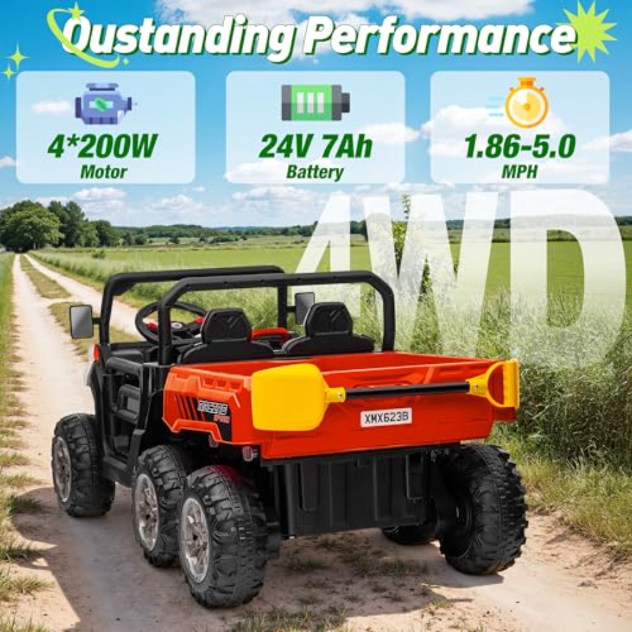 Outdoor electric UTV ride-on d – обзор и цена Kids Outdoor Dump Truck