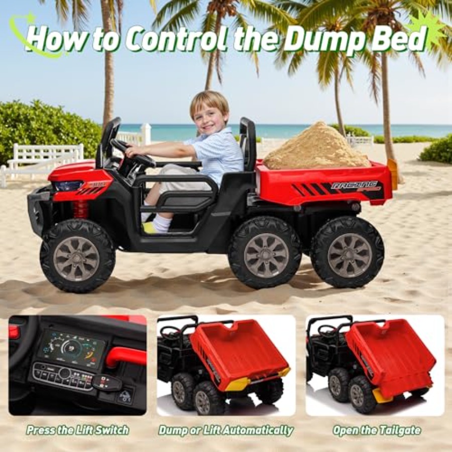 Outdoor electric UTV ride-on d – обзор и цена Kids Outdoor Dump Truck