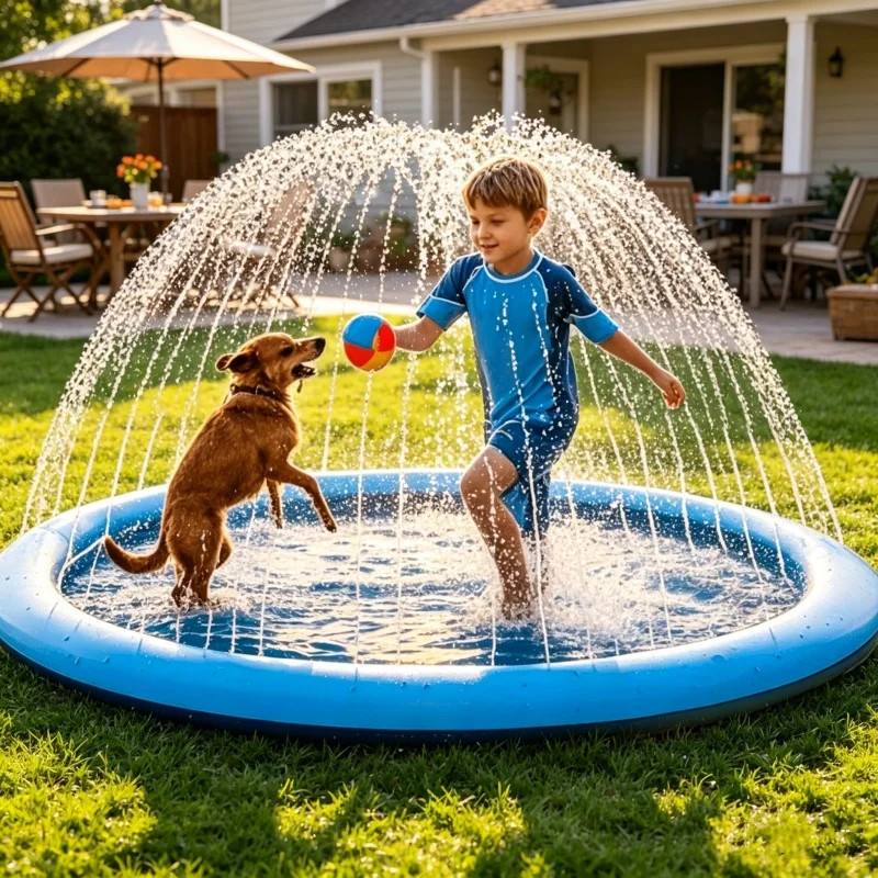 170×180cm Large Water Splash P – обзор и цена Sprinkler Splash Pad