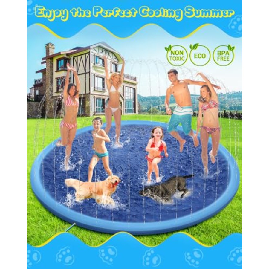Outdoor splash pad for kids an – обзор и цена Sprinkler Splash Pad