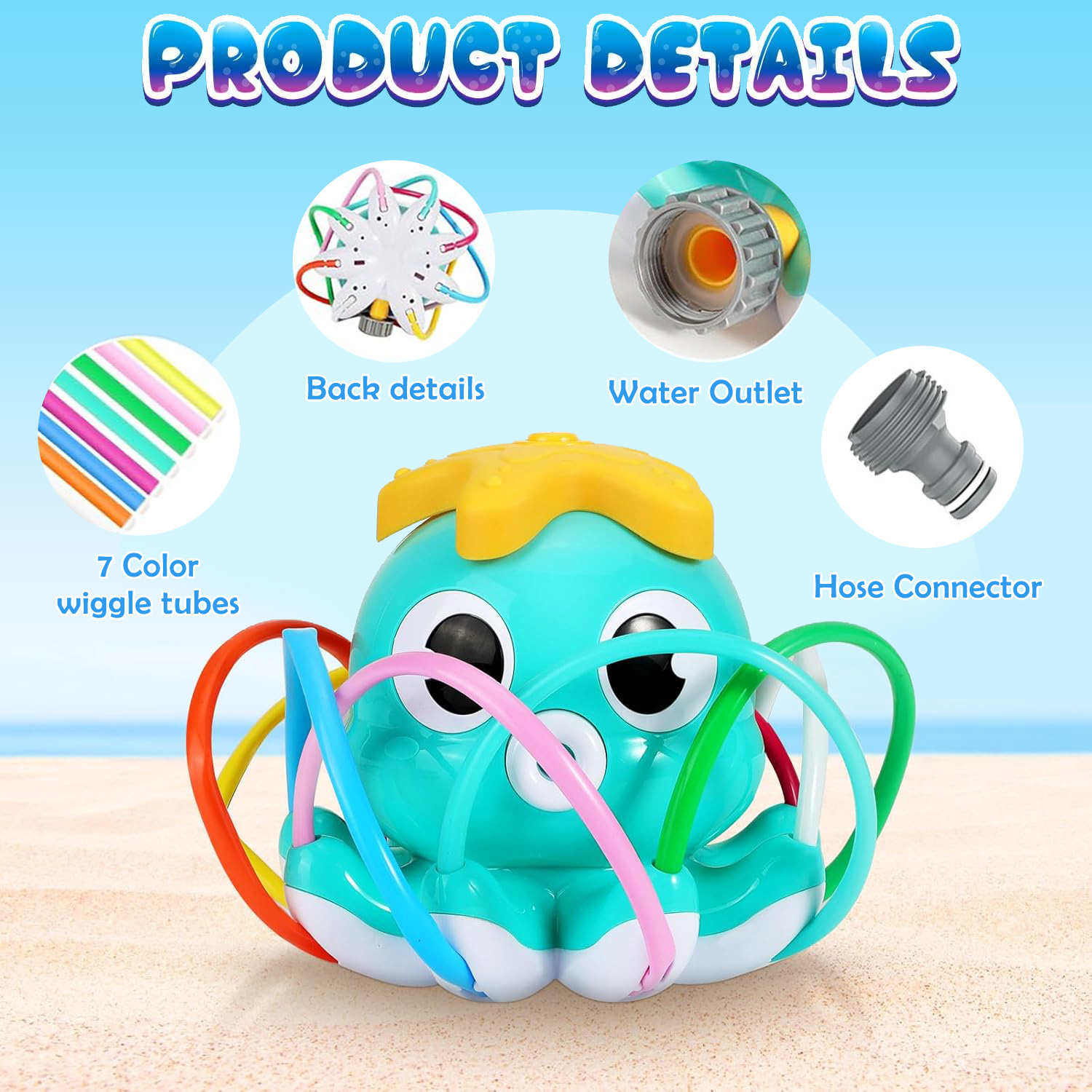 Octopus Sprinkler Water Spray  – обзор и цена Sprinkler Splash Pad