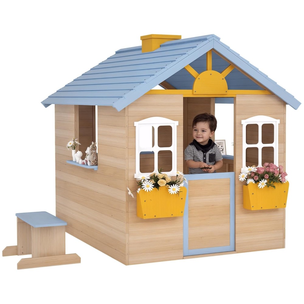 Outdoor Garden Wooden Playhous – обзор и цена Kids Outdoor Playhouse