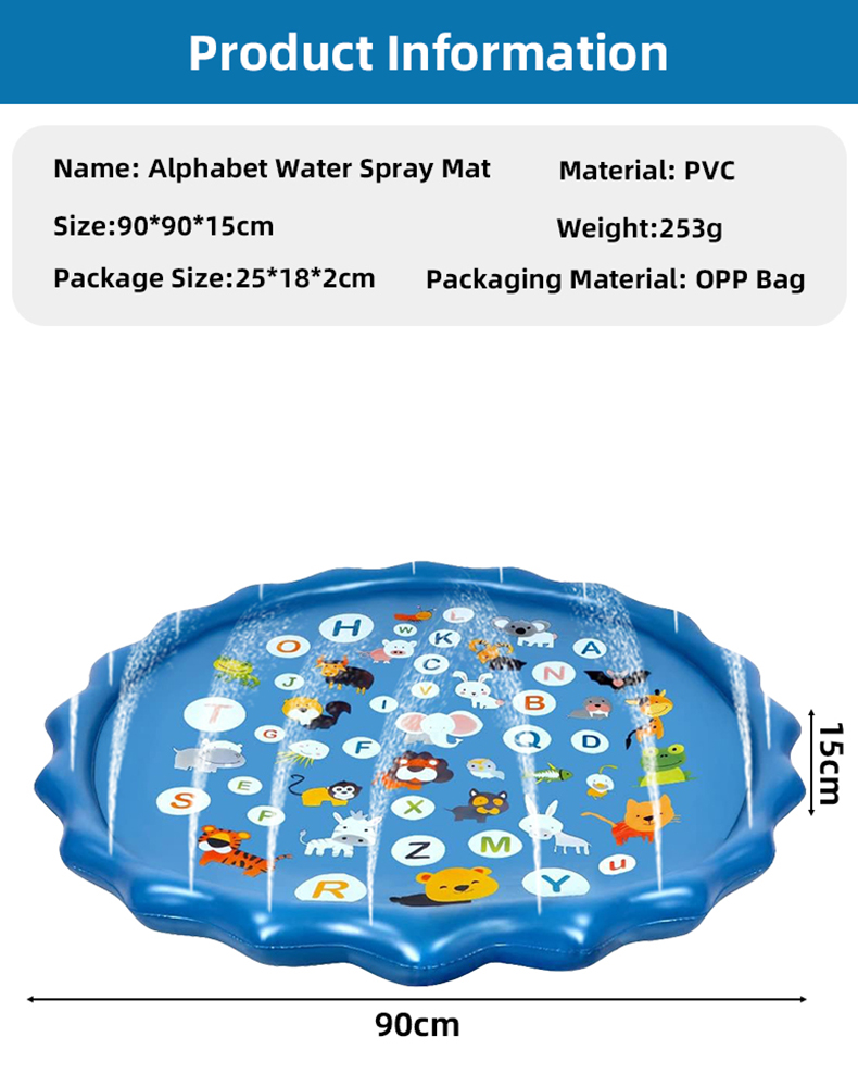Alphabet Inflatable Water Spri – обзор и цена Sprinkler Splash Pad