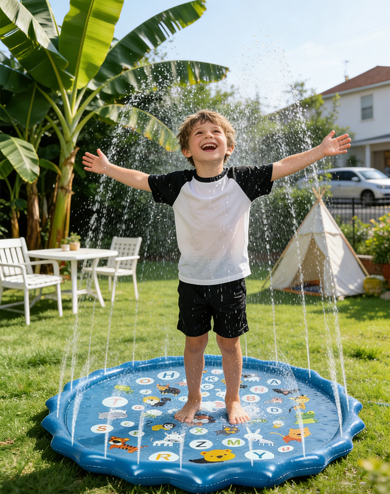 Alphabet Inflatable Water Spri – обзор и цена Sprinkler Splash Pad