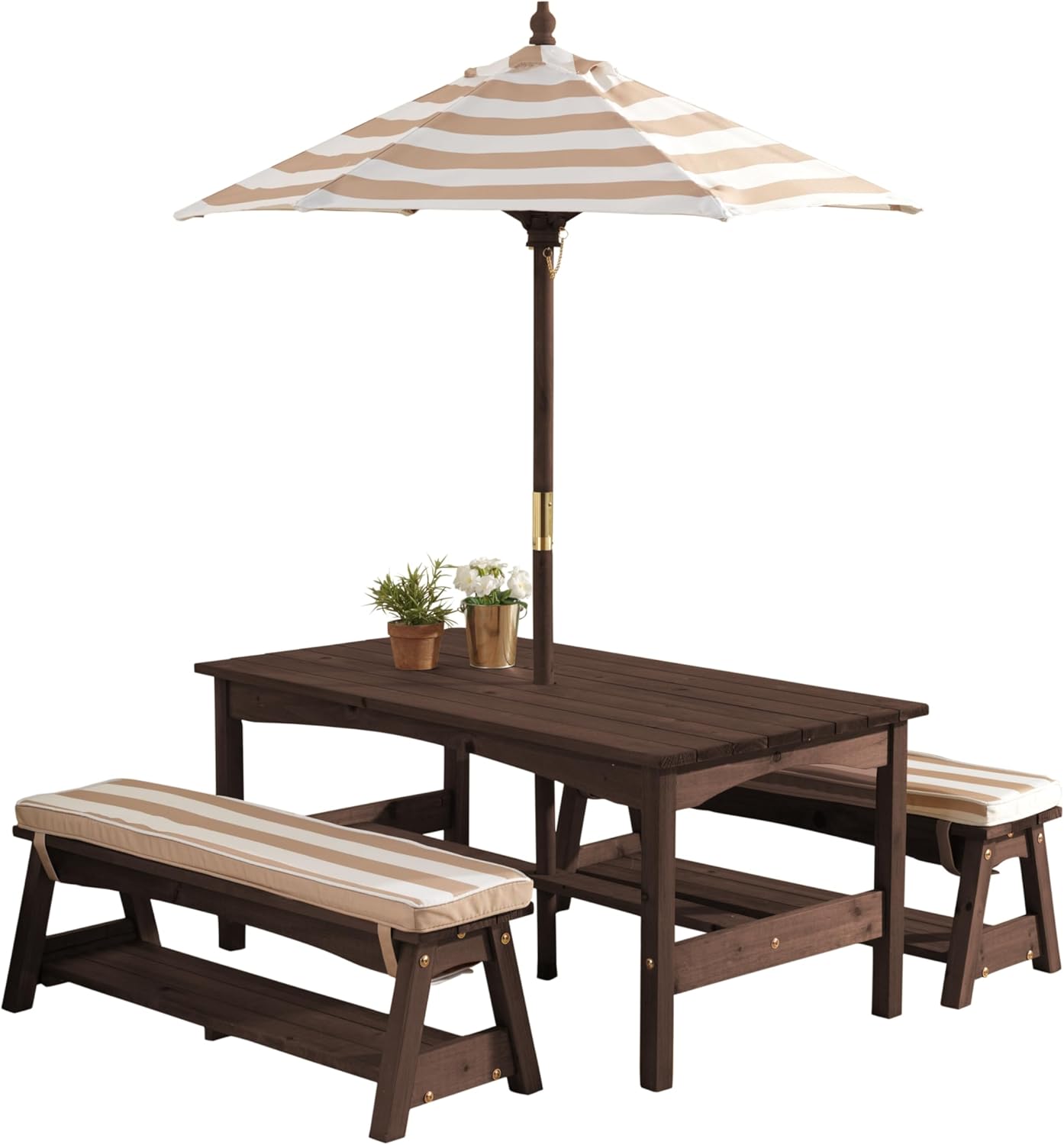 Outdoor Wooden Table & Bench S – обзор и цена Kids Outdoor Umbrella For Table