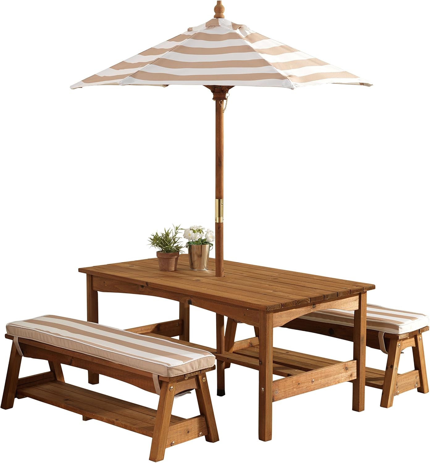 Outdoor Wooden Table & Bench S – обзор и цена Kids Outdoor Umbrella For Table