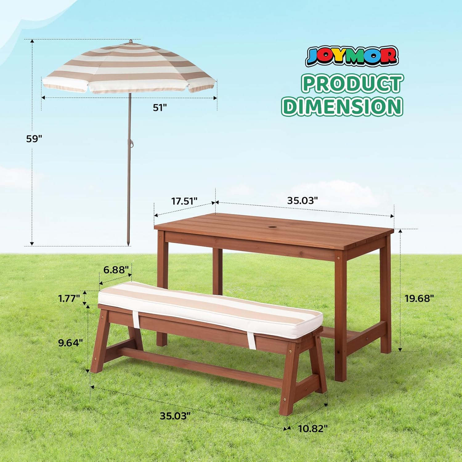 Kids Picnic Table Outdoor Wood – обзор и цена Kids Outdoor Umbrella For Table