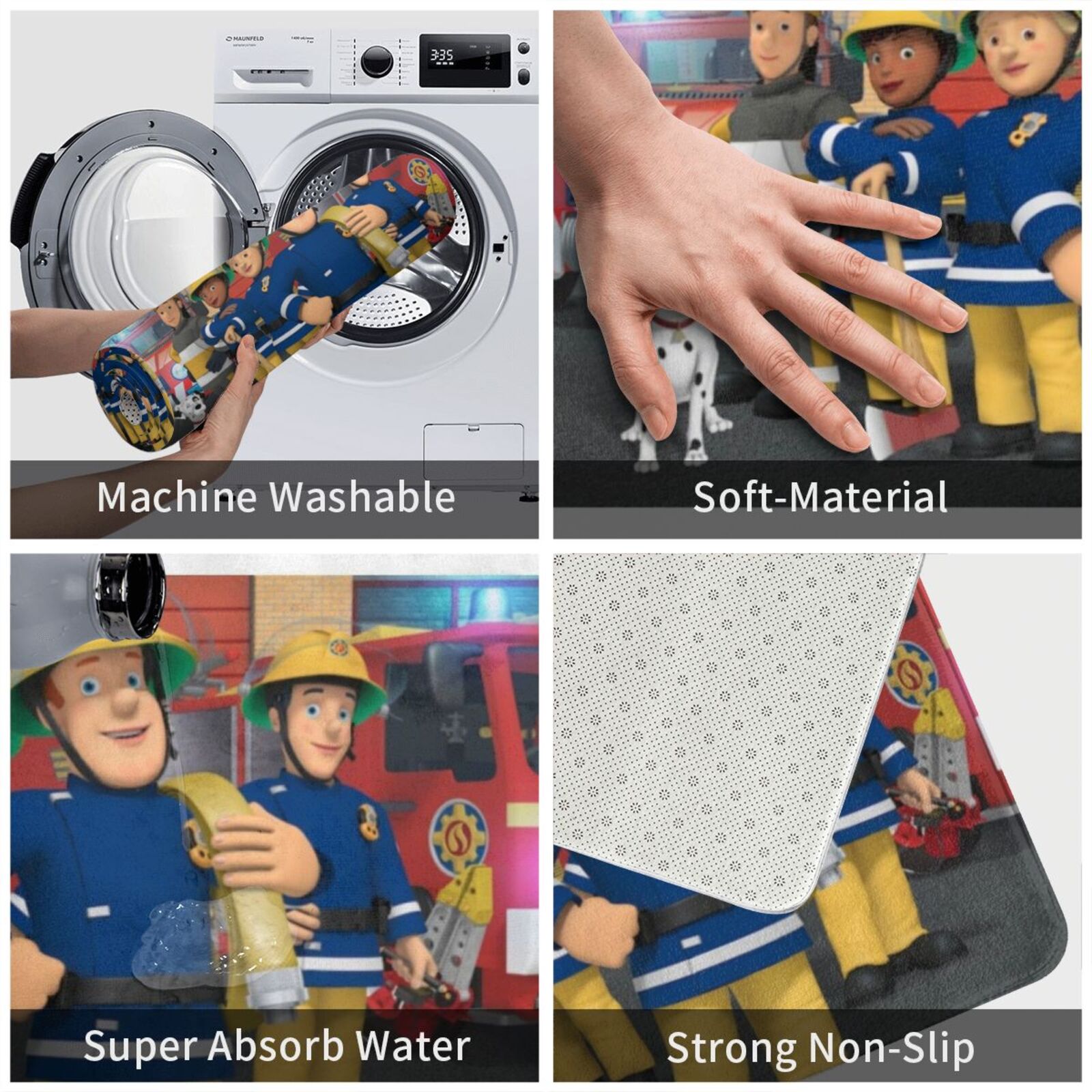 Fireman Sam Design Carpet Mat  – обзор и цена Kids Outdoor Floor Cushions