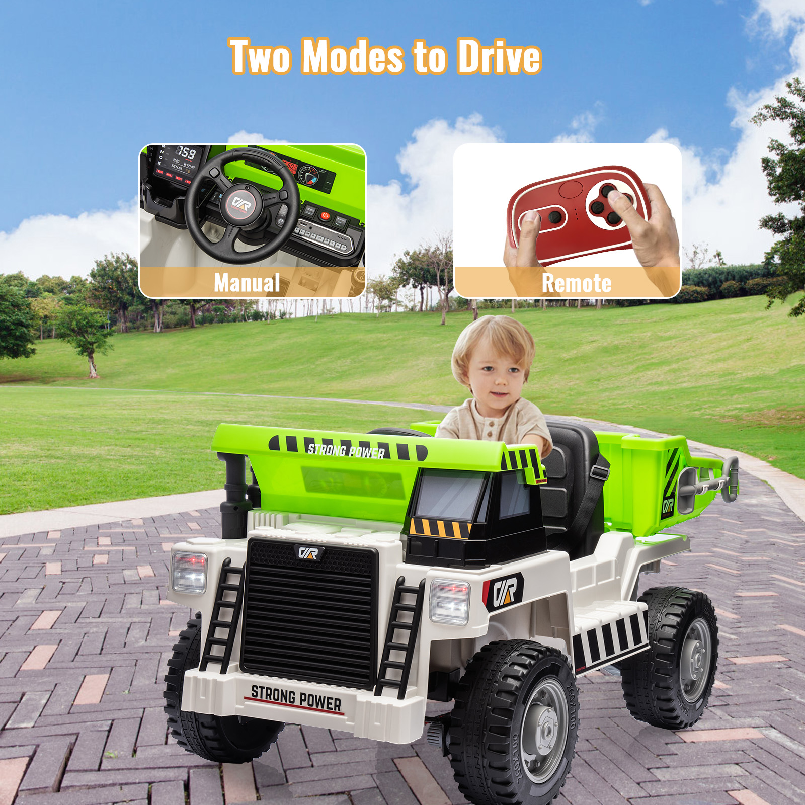 12V Kids Ride-on Dump Truck wi – обзор и цена Kids Outdoor Dump Truck